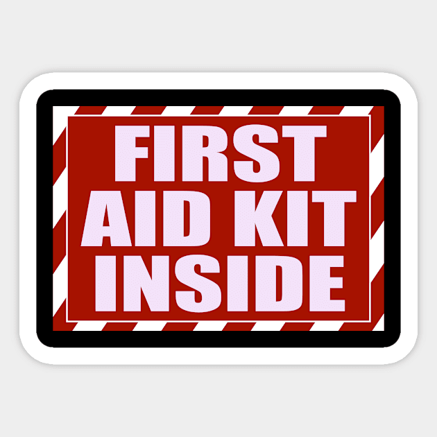 First Aid Kit Inside Sticker, Self Adhesive First Aid Kit Industrial Sticker by QuortaDira